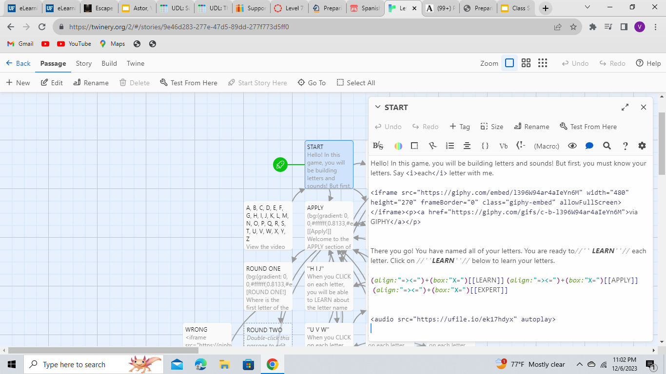 Screenshot of Project